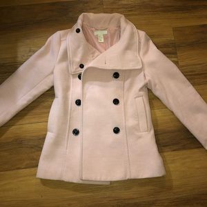 H&M Thick Coat Double-Breasted Peacoat